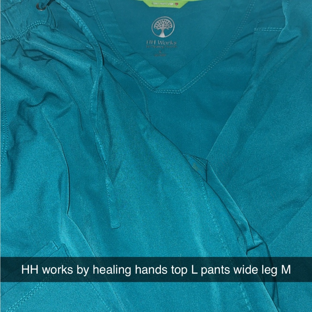 Healing Hands Teal Scrub Set